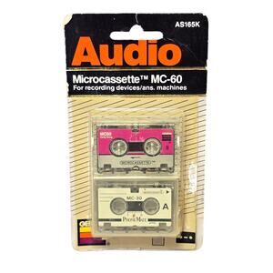 Gemini Industries & Phone-Mate Microcassette MC 60 & MC 30 Recording Device Tape